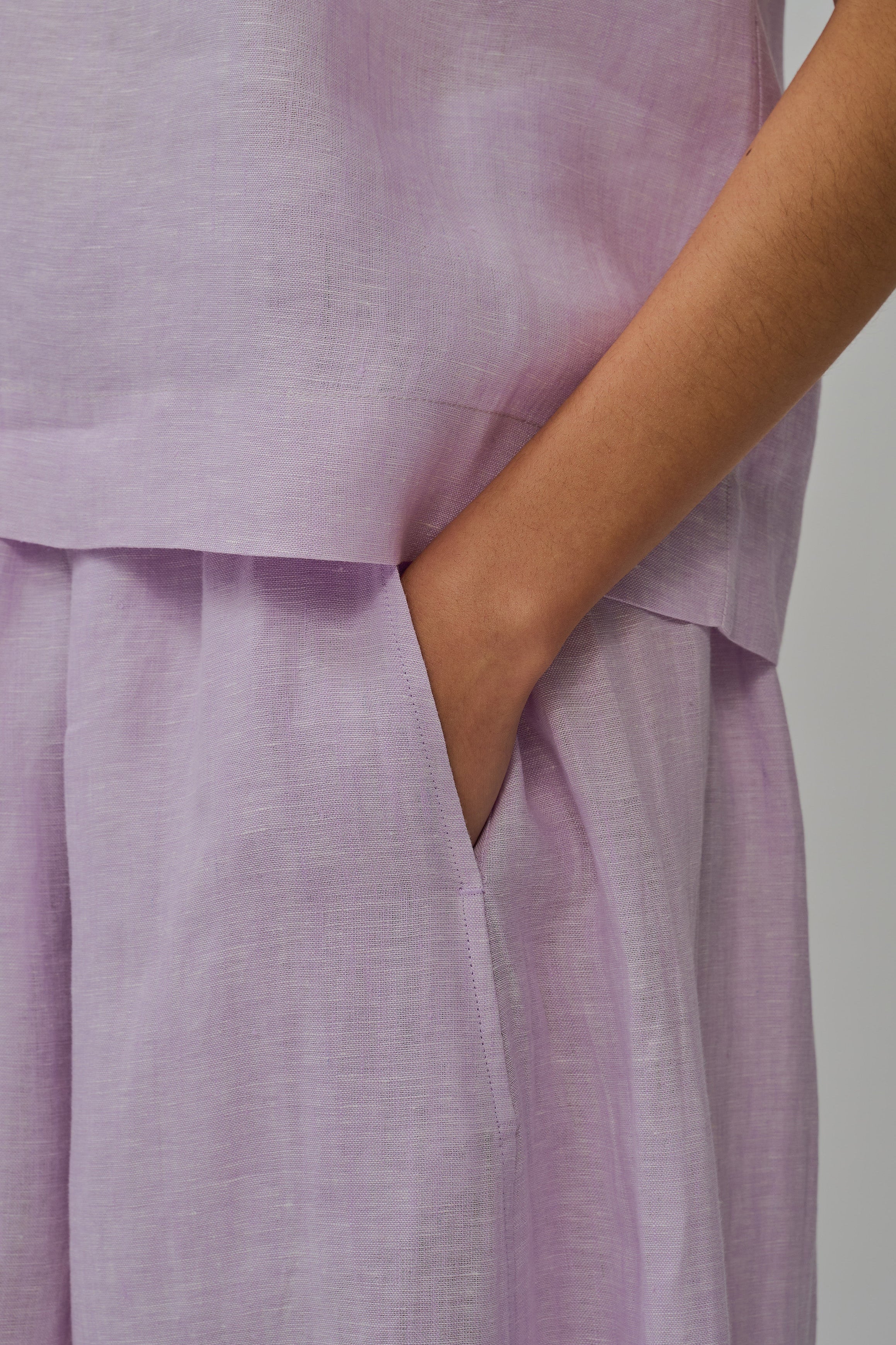 Sculptor Linen Pants in Ube