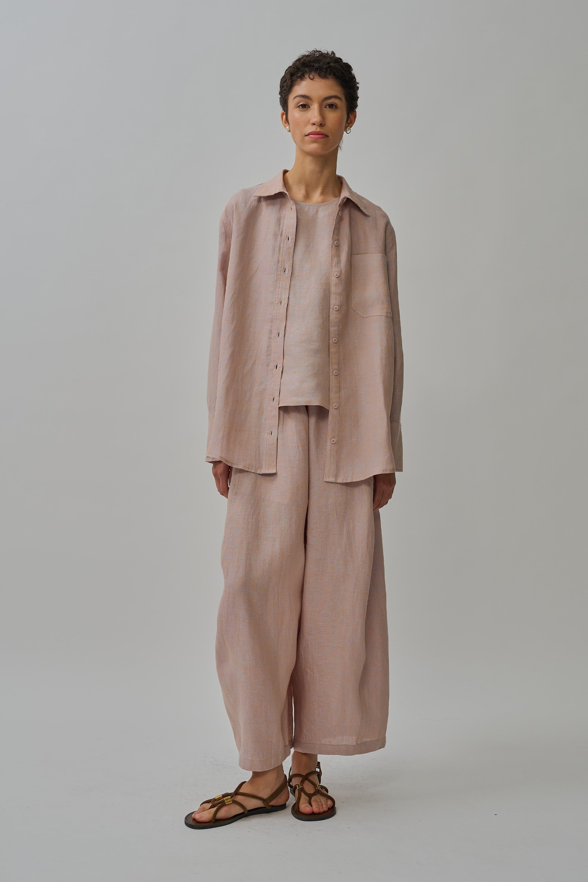 Great Linen Shirt in Peach