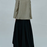 Technical Printed Skirt in Black