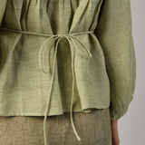 Avenue Linen Pants in Pistachio