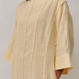 Siesta Linen Dress in Butter