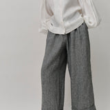 Friday Linen Pants in Heather Grey