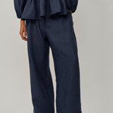 Friday Linen Pants in Bluesteel