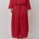 Sculptor Linen Pants in Chilli Pepper