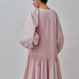 Studio Pintuck Dress in Pink