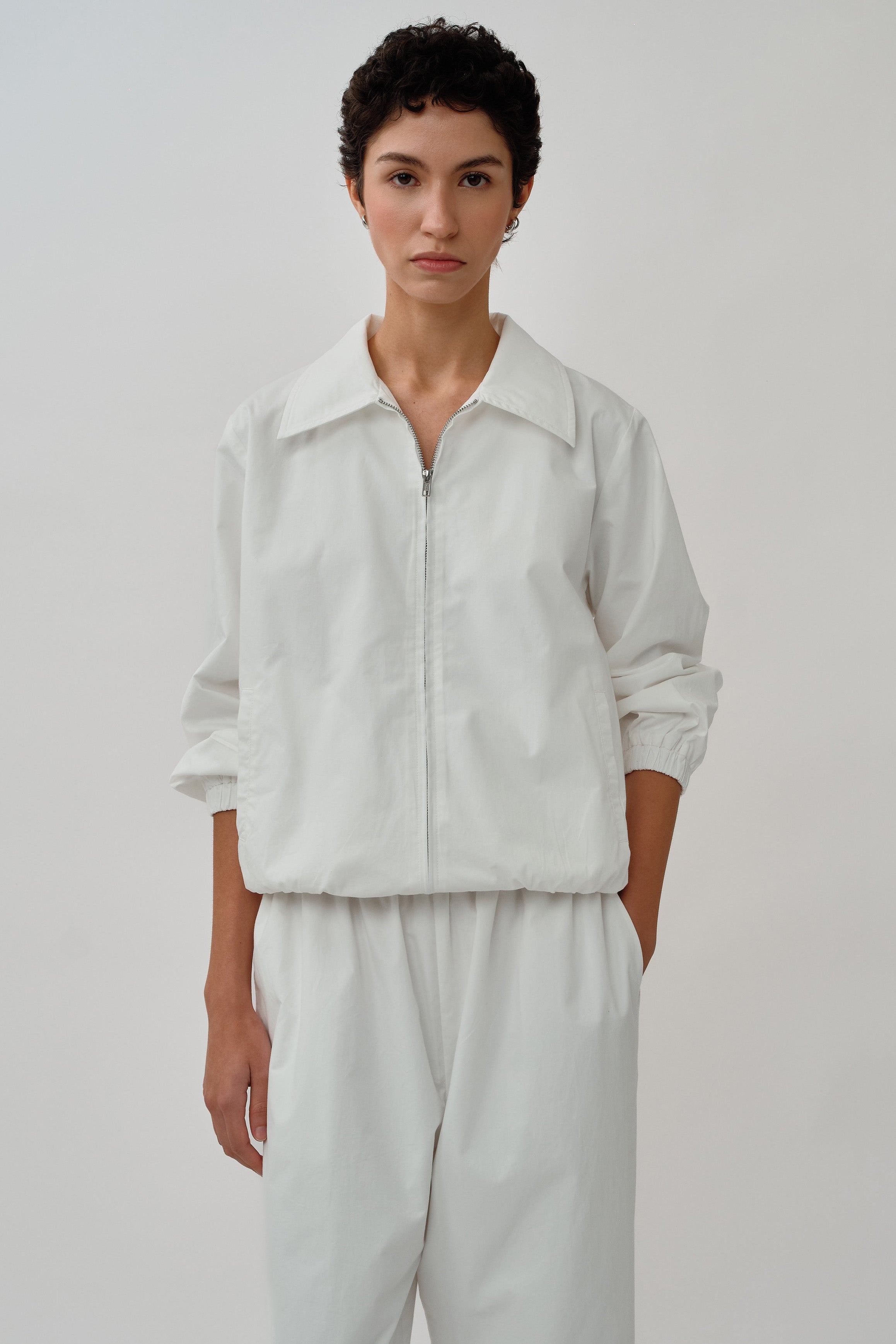 Cruise Bomber Jacket in White